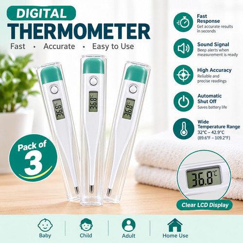 Digital thermometer medical - x3,