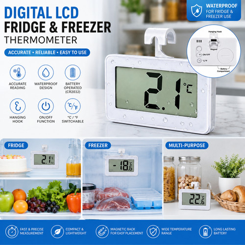 Digital lcd fridge - digital, freezer