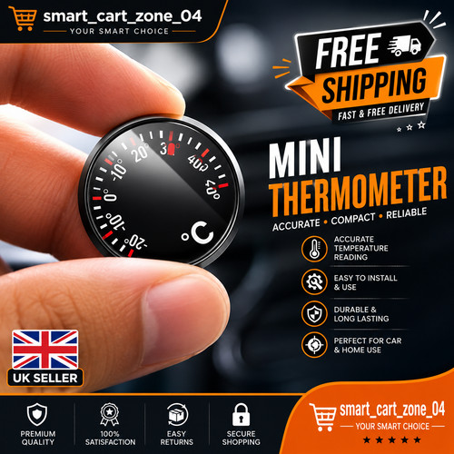 Mini car thermometer dashboard - car,