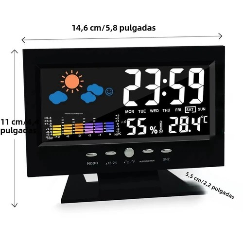Thermometer lcd color display