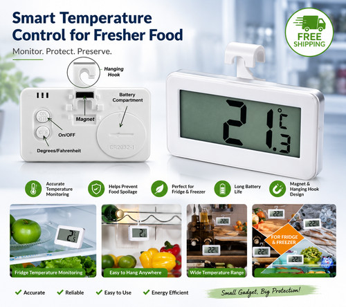 Digital lcd fridge freezer - lcd,