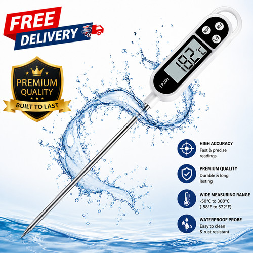 Digital food thermometer - food, with