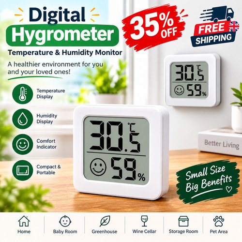 Digital indoor thermometer - indoor,
