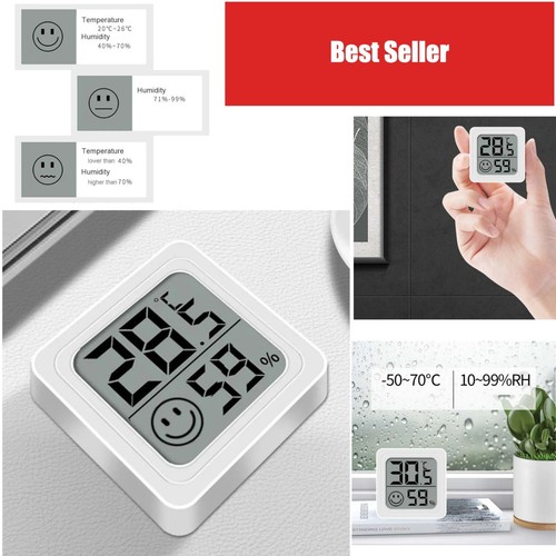 Lcd digital indoor thermometer - lcd,